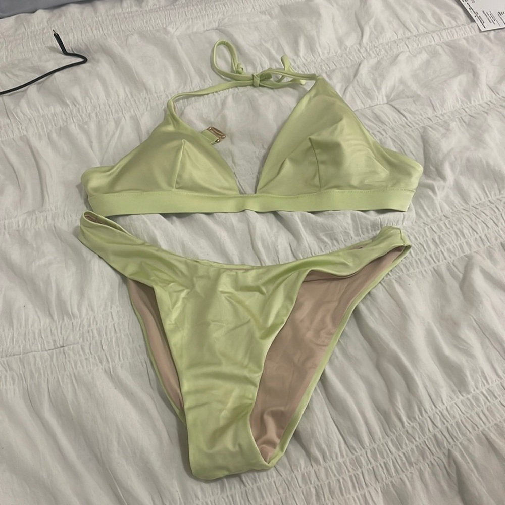 NEW! Victoria secret lime green bikini top and bottom!